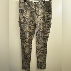 Novamen Camo Cargo Pants Mens 38 Stacked Tactical Military Streetwear